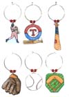 Rangers Baseball charms